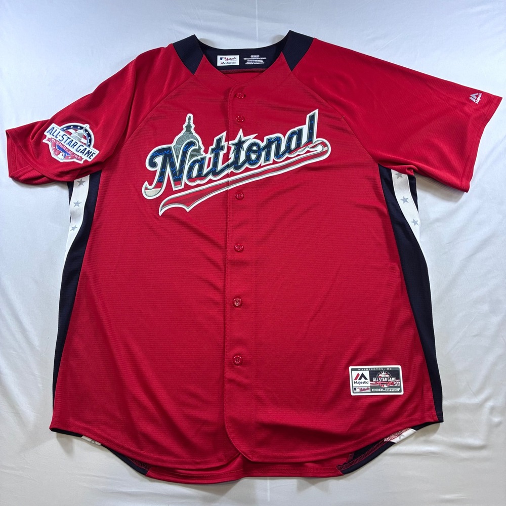 Majestic 2018 MLB All Star Game National League Jersey Red Mens 48 XL